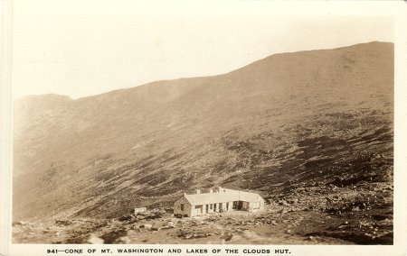 Cone of Mount Washington and Lakes of the Clouds Hut